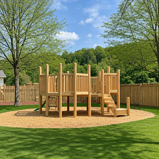 Outdoor play area near the club.